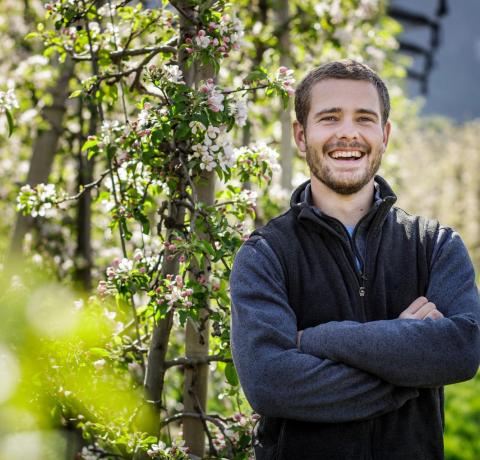 Apple farmer Valentin Bologna