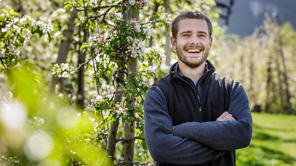 Apple farmer Valentin Bologna