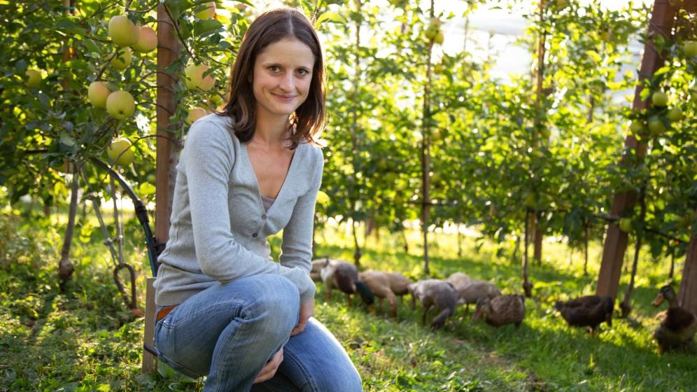 Apfelbäuerin Iris Steck aus Partschins