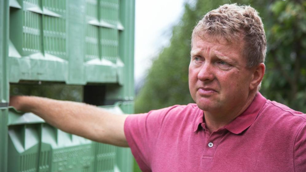 Apple farmer Thomas Hafner from Terlan