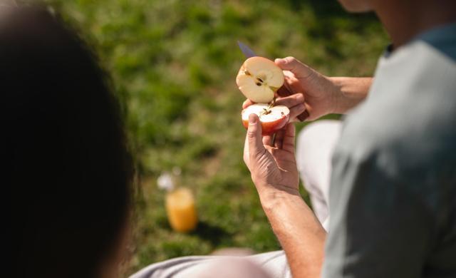 Auch für unterwegs geeignet: Südtiroler Äpfel